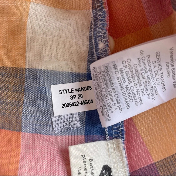 Madewell Hilltop Shirt in Rainbow Check short sleeve 22411 - Picture 10 of 11